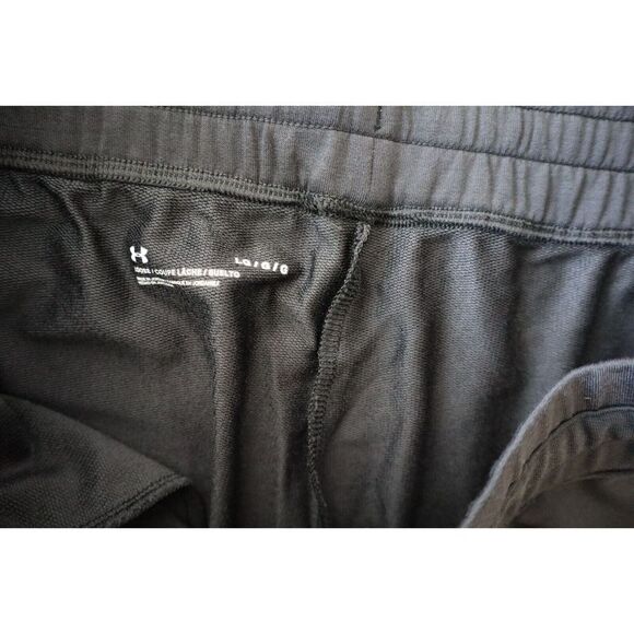Under Armour 1361060 001 Women's Sz L Black Project Rock Terry Cropped Pants - Picture 4 of 7
